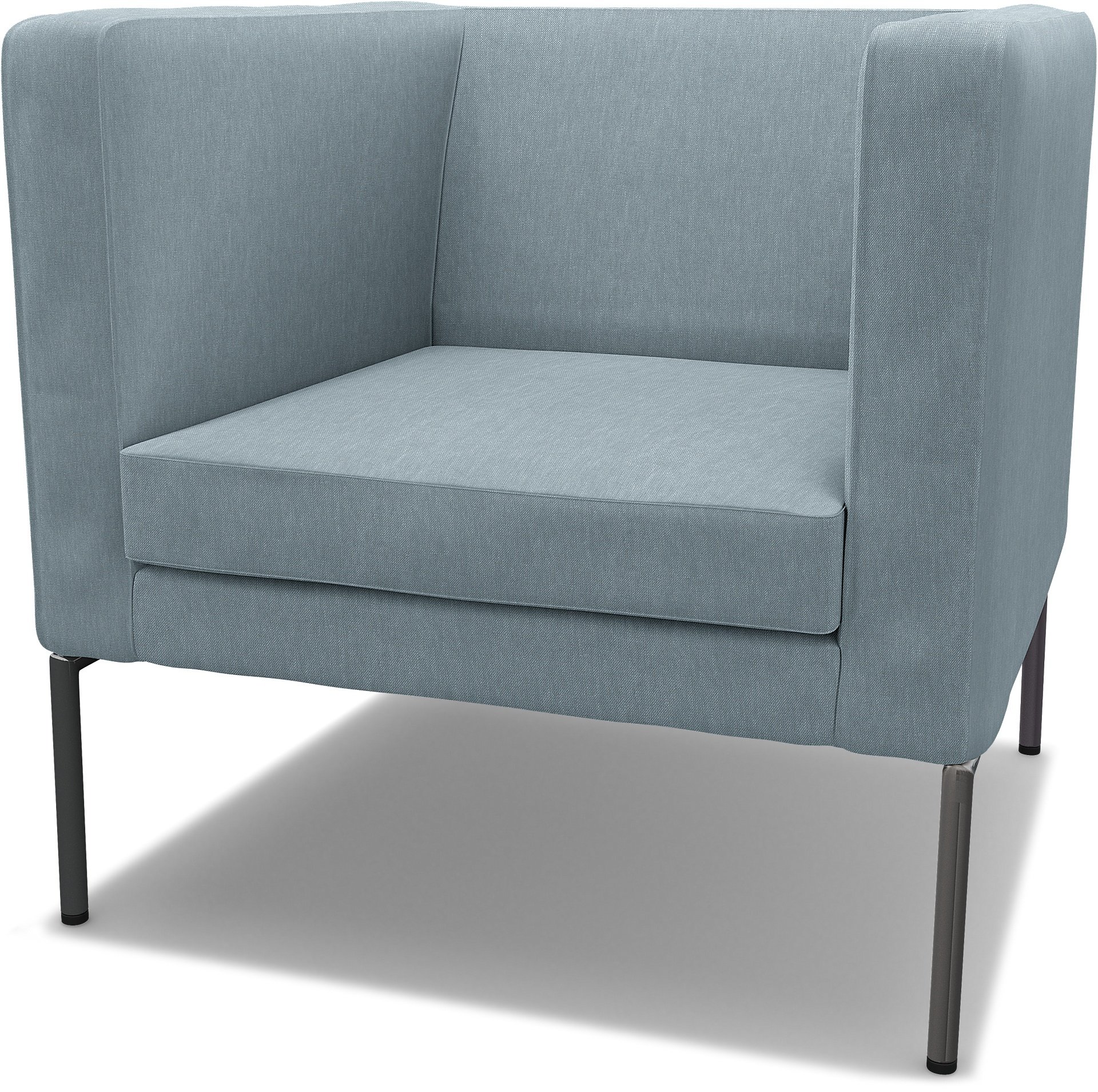 IKEA - Klappsta Armchair Cover, Dusty Blue, Linen - Bemz