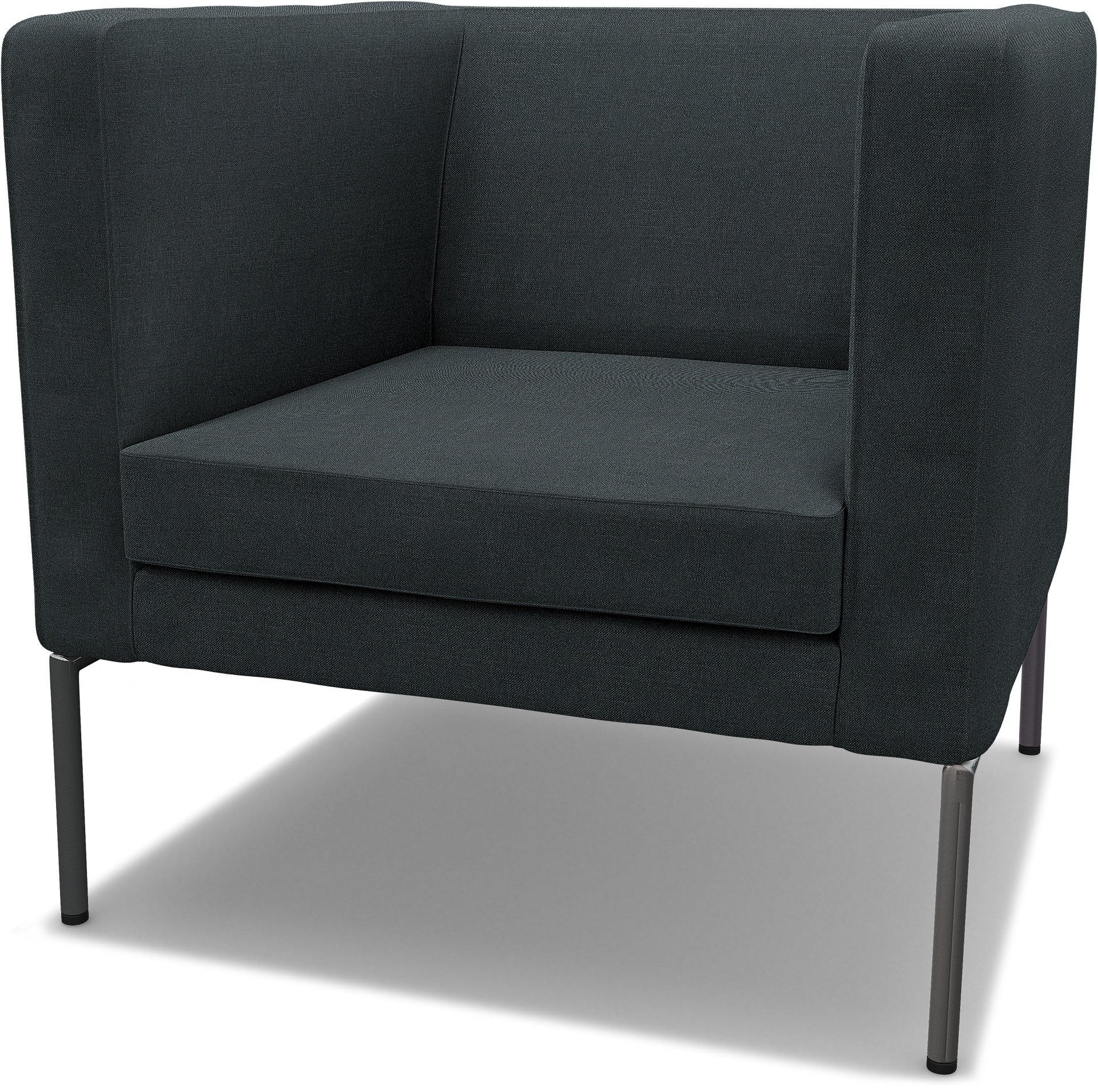 IKEA - Klappsta Armchair Cover, Graphite Grey, Linen - Bemz