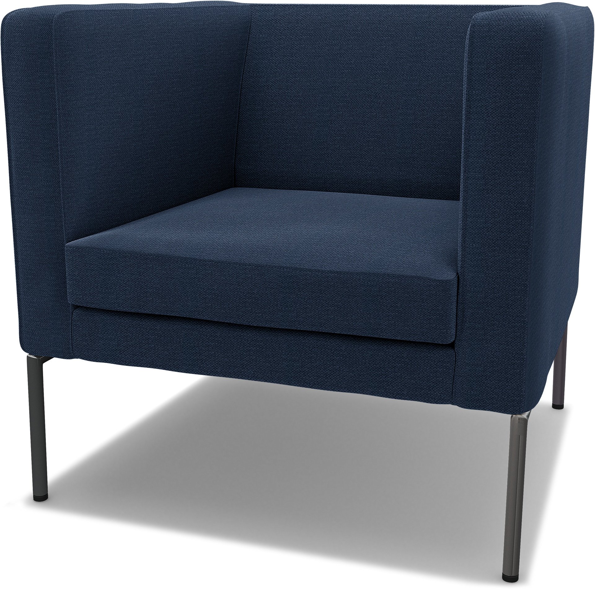 IKEA - Klappsta Armchair Cover, Navy Blue, Linen - Bemz