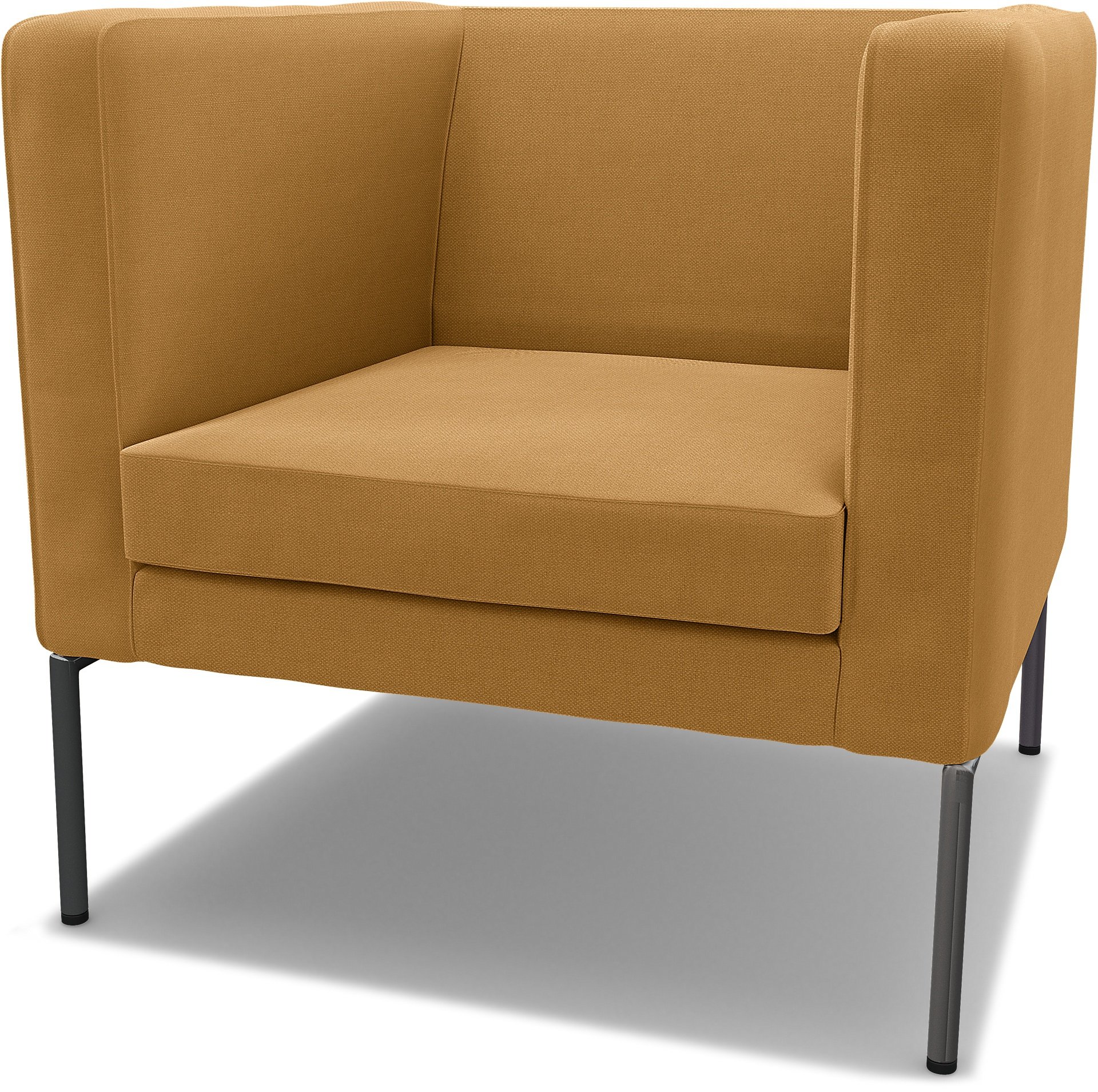 IKEA - Klappsta Armchair Cover, Mustard, Linen - Bemz