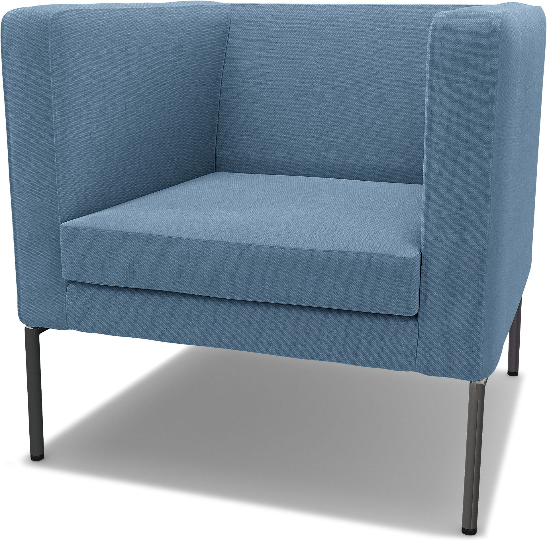 IKEA - Överdrag till Klappsta fåtölj, Vintage Blue, Linne - Bemz