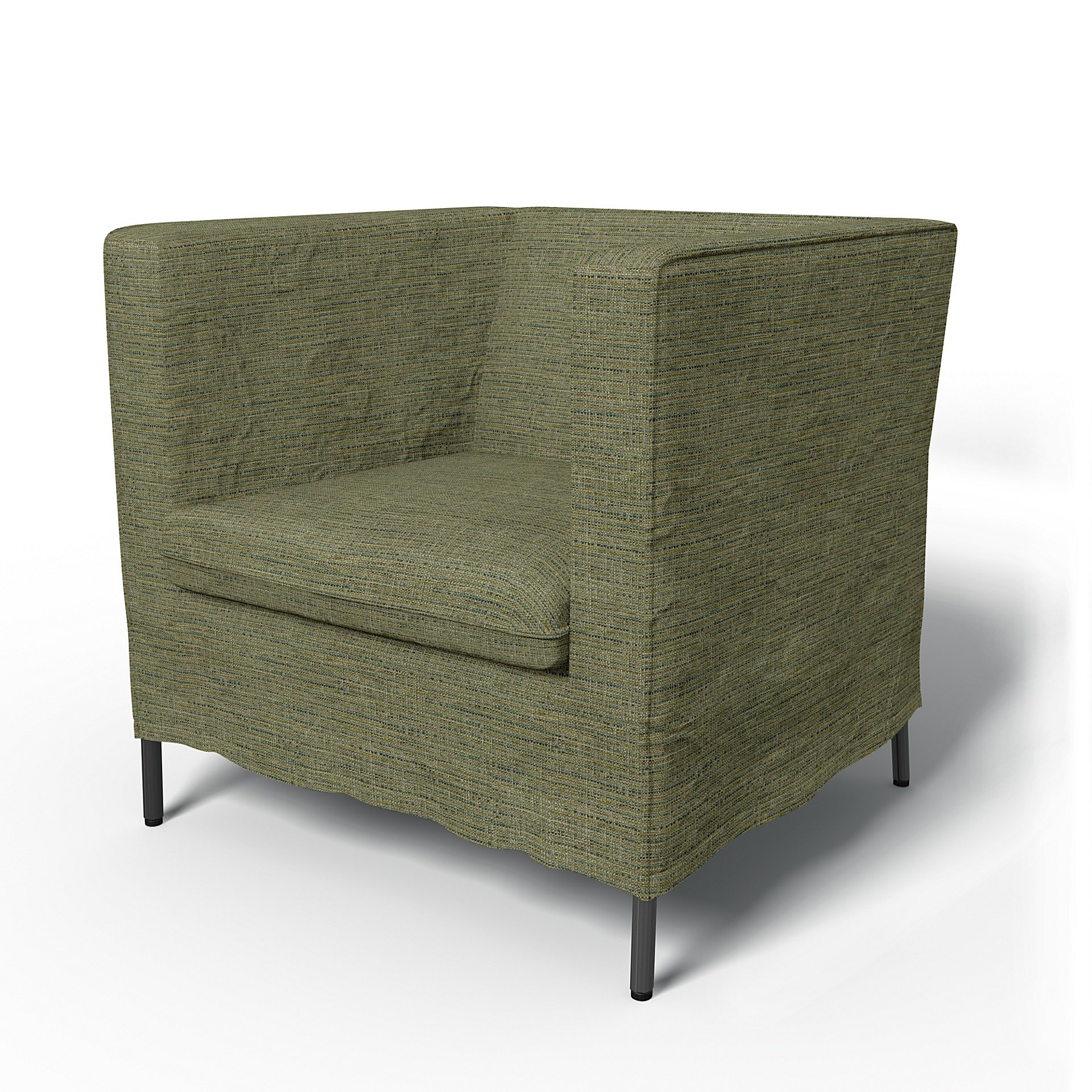 IKEA - Klappsta Armchair Cover, Meadow Green, Boucle & Texture - Bemz