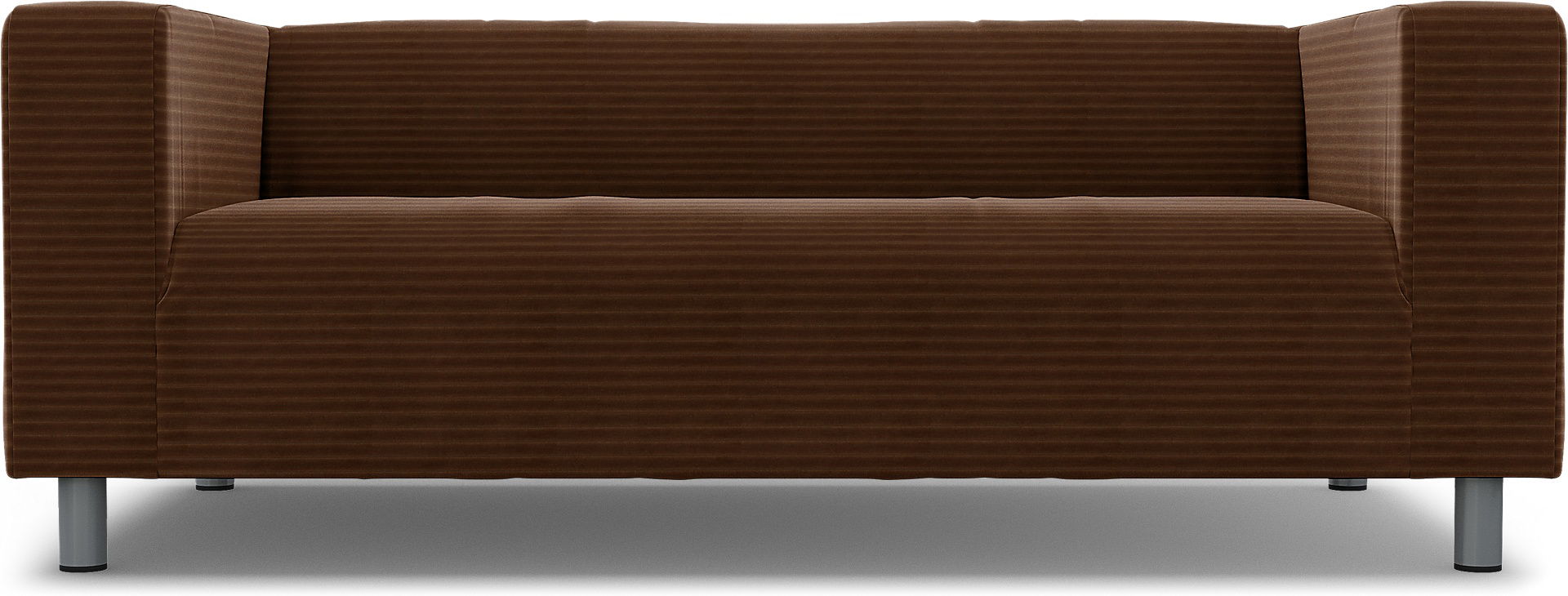 IKEA - Klippan 2 Seater Sofa Cover, Chocolate Brown, Corduroy - Bemz
