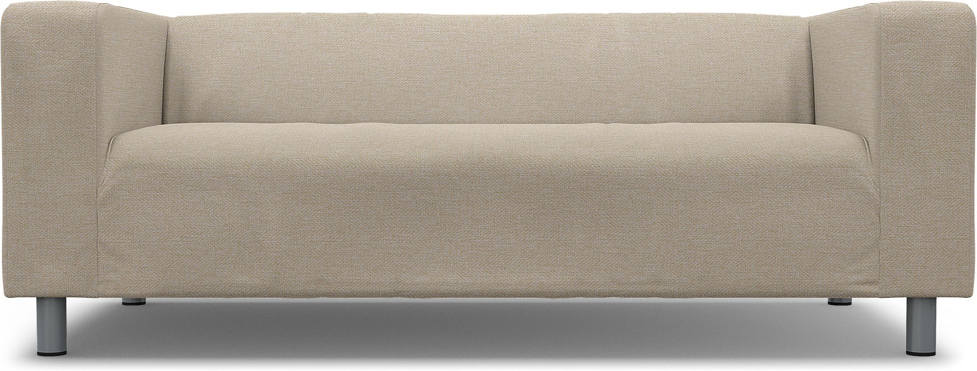 IKEA - Klippan 2 Seater Sofa Cover, Natural, Bouclé & Texture - Bemz