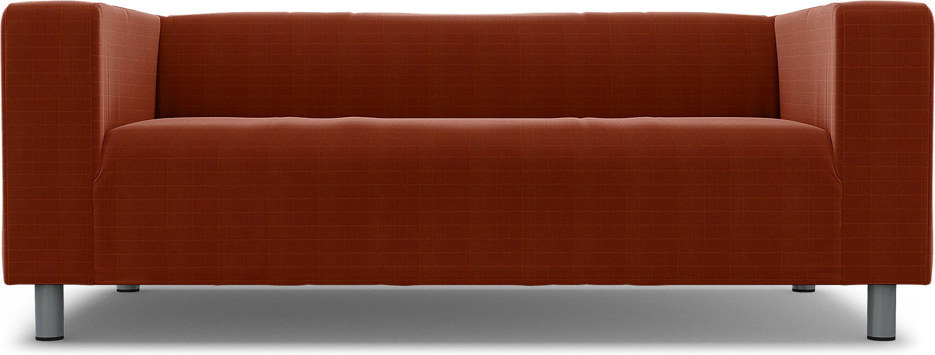 IKEA - Klippan 2 Seater Sofa Cover, Burnt Sienna, Velvet - Bemz