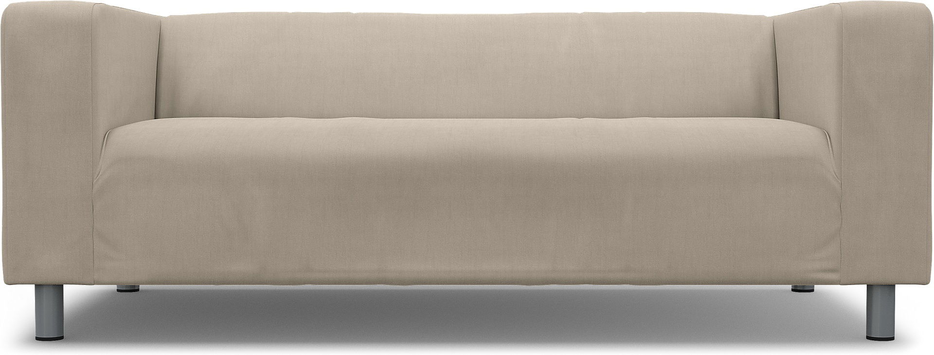 IKEA - Klippan 2 Seater Sofa Cover, Parchment, Linen - Bemz