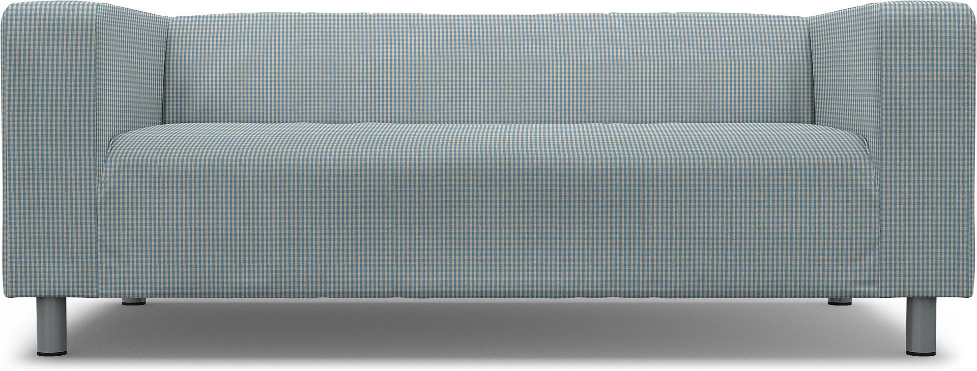 IKEA - Klippan 2 Seater Sofa Cover, Sky Blue, Cotton - Bemz