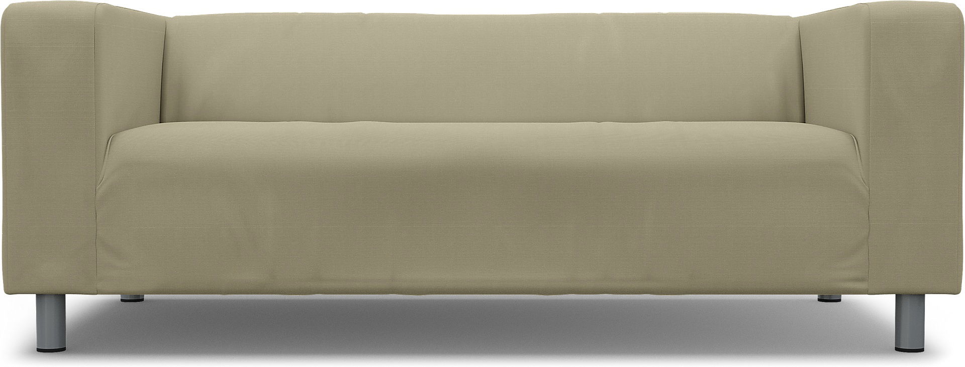 IKEA - Klippan 2 Seater Sofa Cover, Sand Beige, Cotton - Bemz