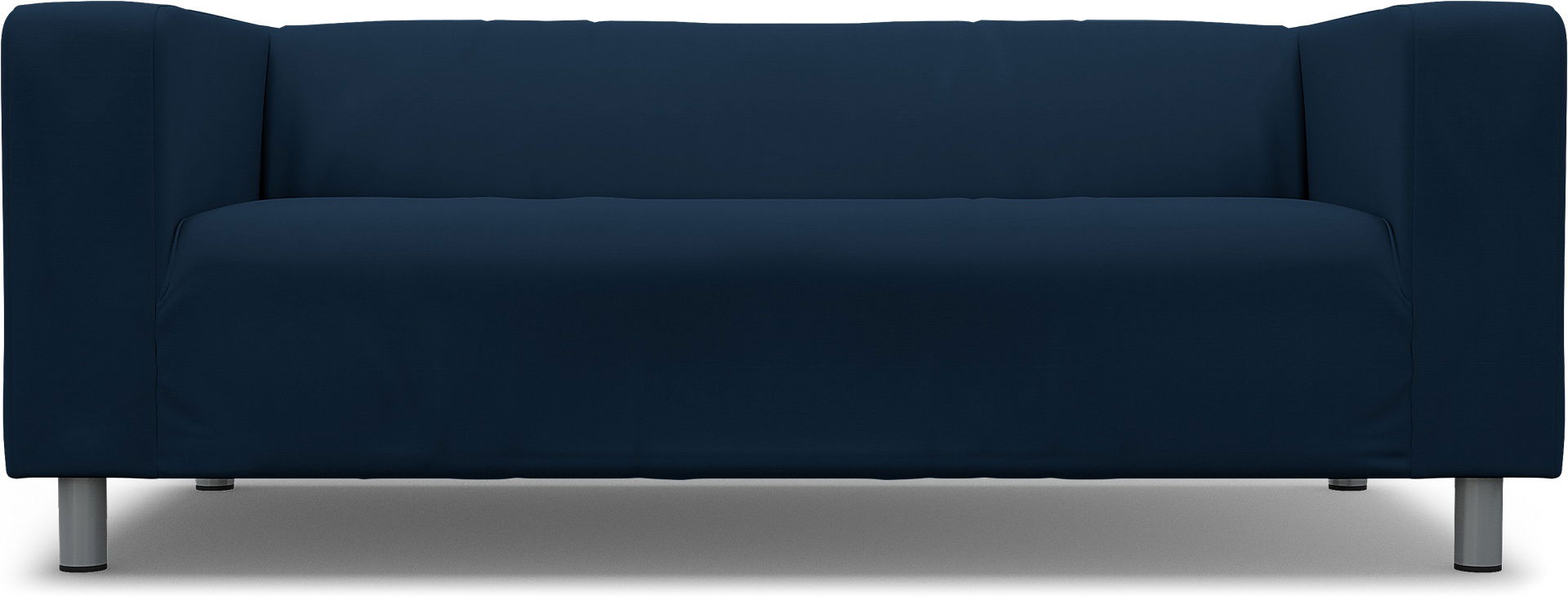 IKEA - Klippan 2 Seater Sofa Cover, Deep Navy Blue, Cotton - Bemz