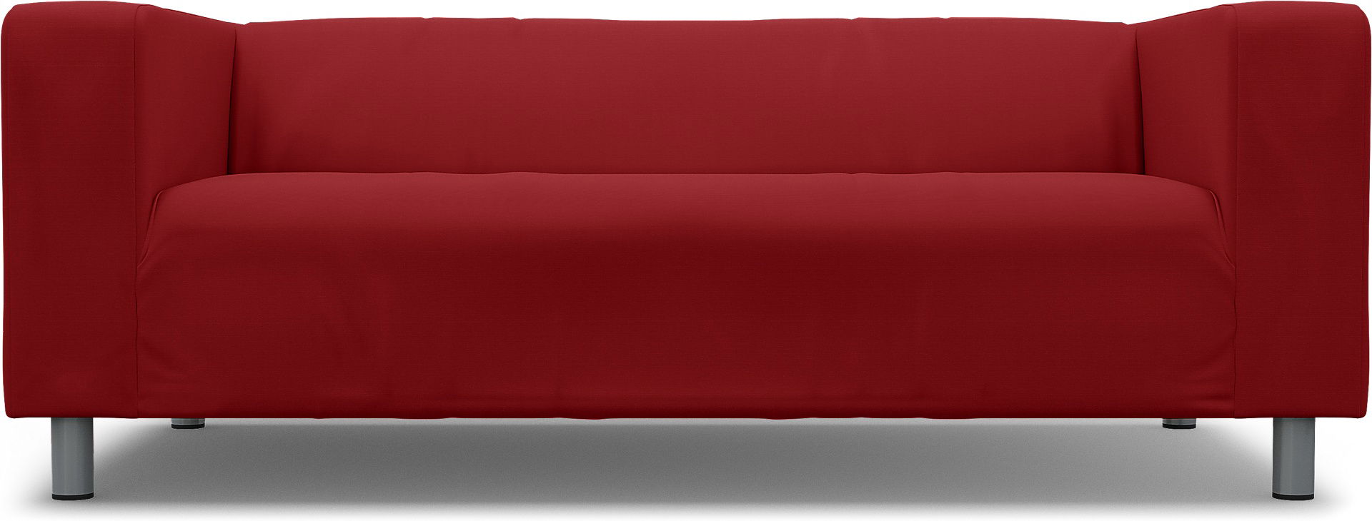 IKEA - Klippan 2 Seater Sofa Cover, Scarlet Red, Cotton - Bemz