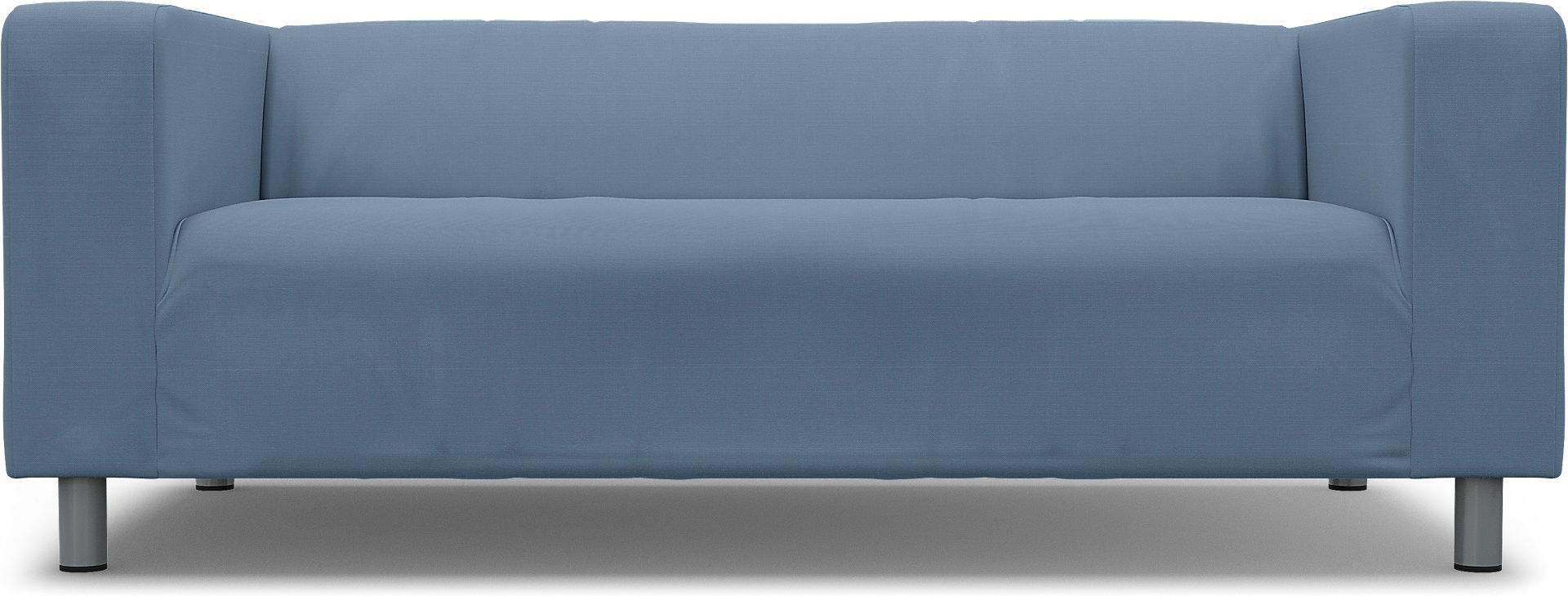 IKEA - Klippan 2 Seater Sofa Cover, Dusty Blue, Cotton - Bemz