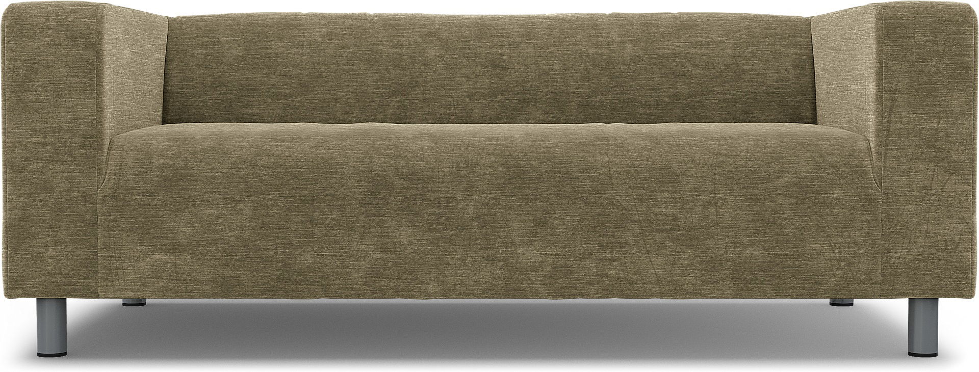 IKEA - Klippan 2 Seater Sofa Cover, Beige, Velvet - Bemz