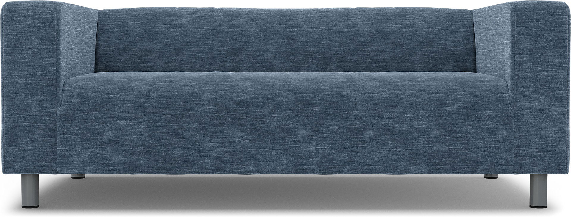 IKEA - Klippan 2 Seater Sofa Cover, Mineral Blue, Velvet - Bemz
