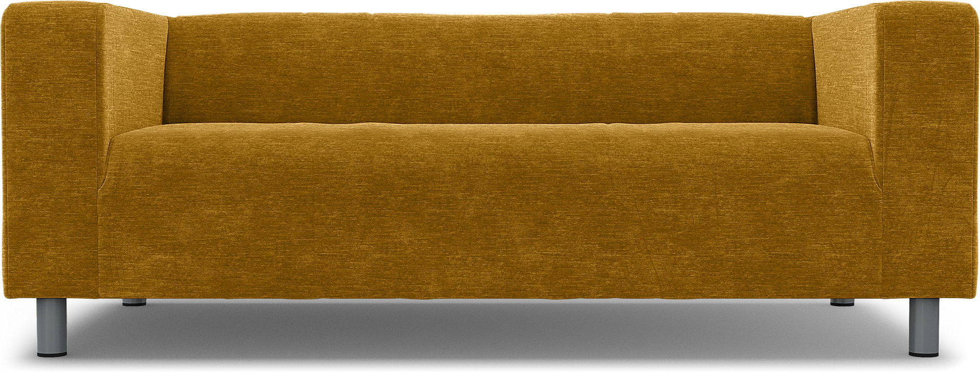 IKEA - Klippan 2 Seater Sofa Cover, Tumeric, Velvet - Bemz