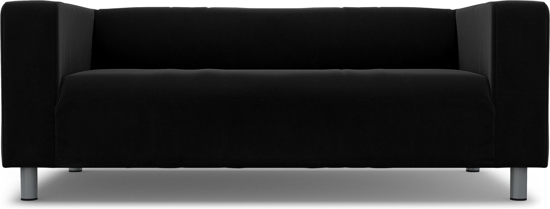 IKEA - Överdrag till Klippan 2-sitssoffa, Black, Sammet - Bemz