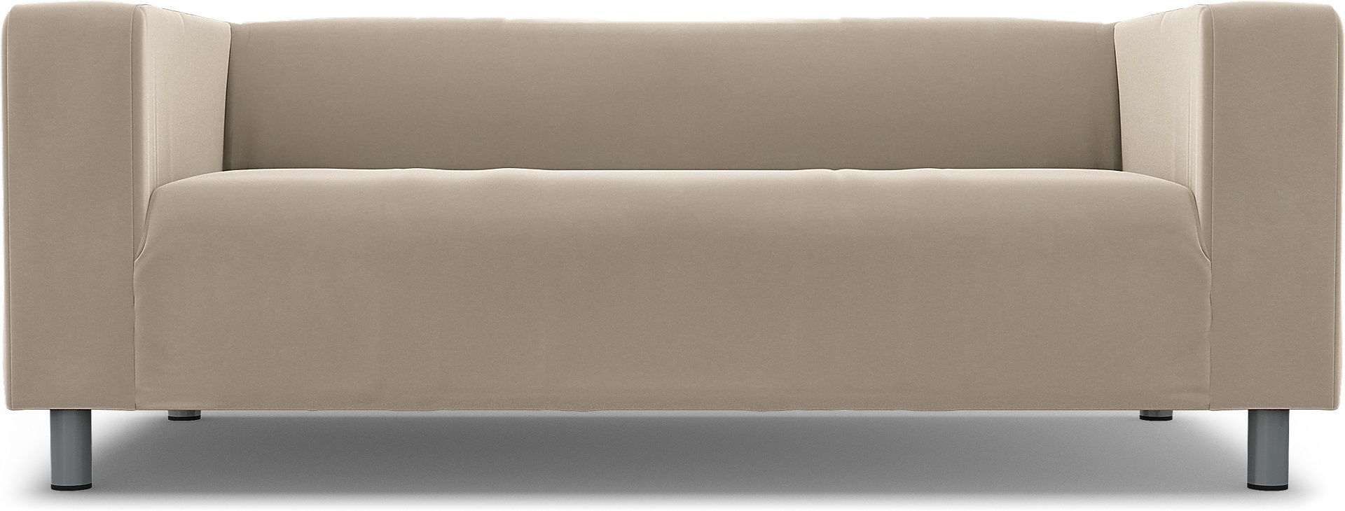 IKEA - Klippan 2 Seater Sofa Cover, Feather, Velvet - Bemz