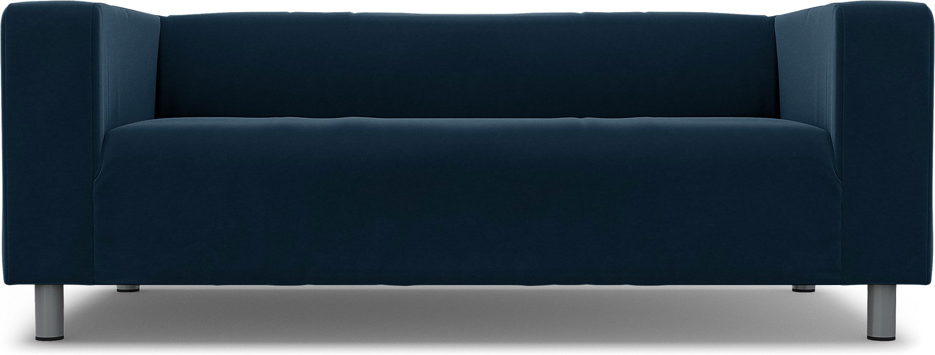 IKEA - Klippan 2 Seater Sofa Cover, Midnight, Velvet - Bemz