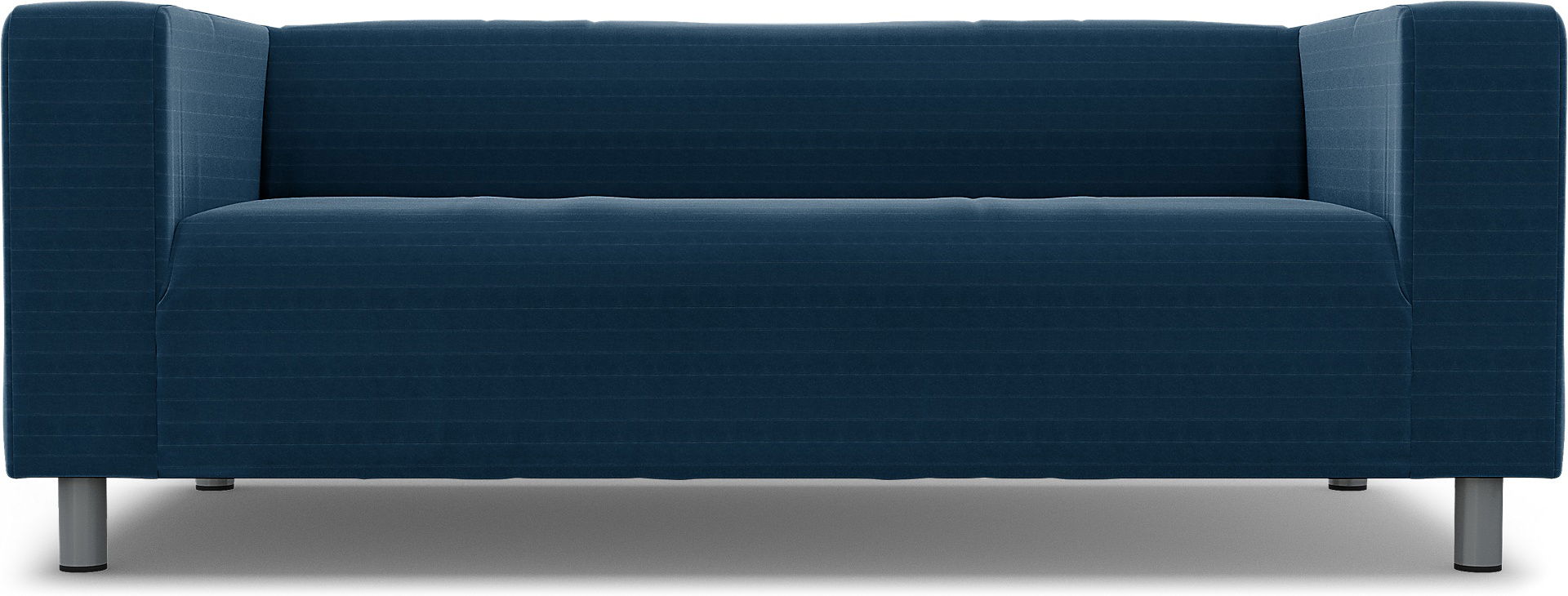 IKEA - Klippan 2 Seater Sofa Cover, Denim Blue, Velvet - Bemz