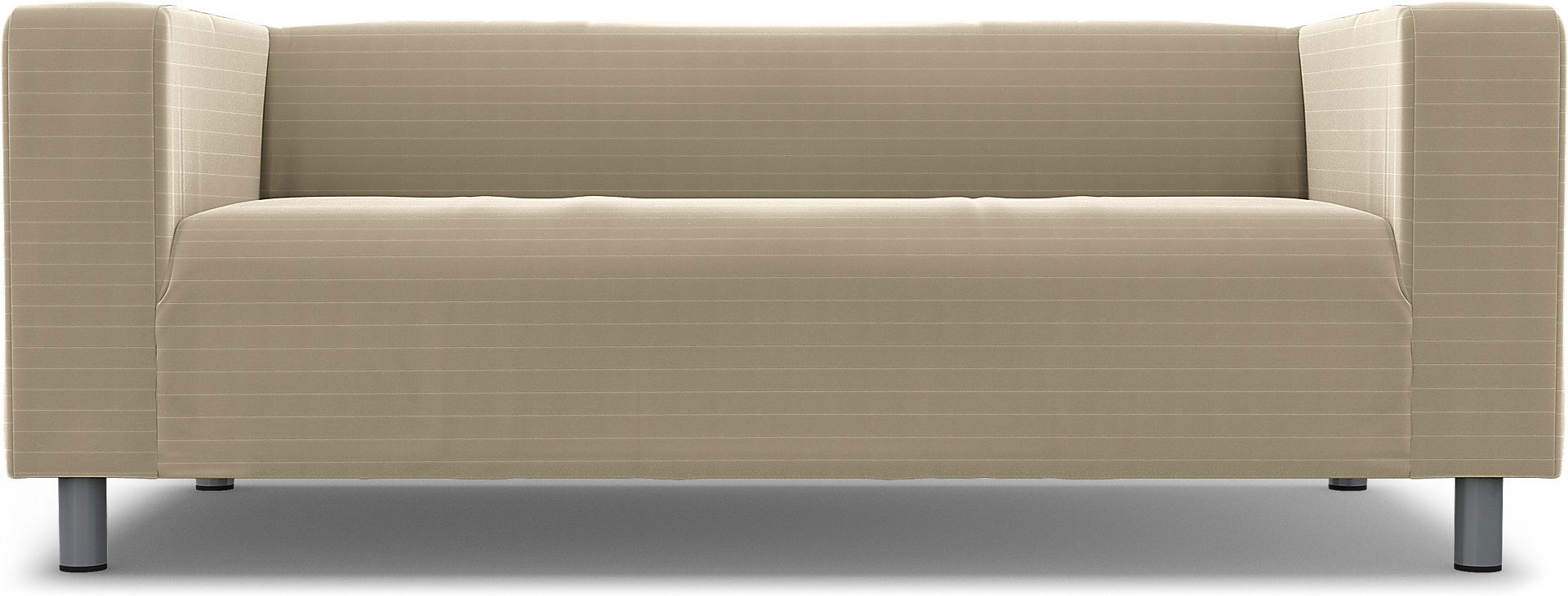 IKEA - Klippan 2 Seater Sofa Cover, Oyster, Velvet - Bemz