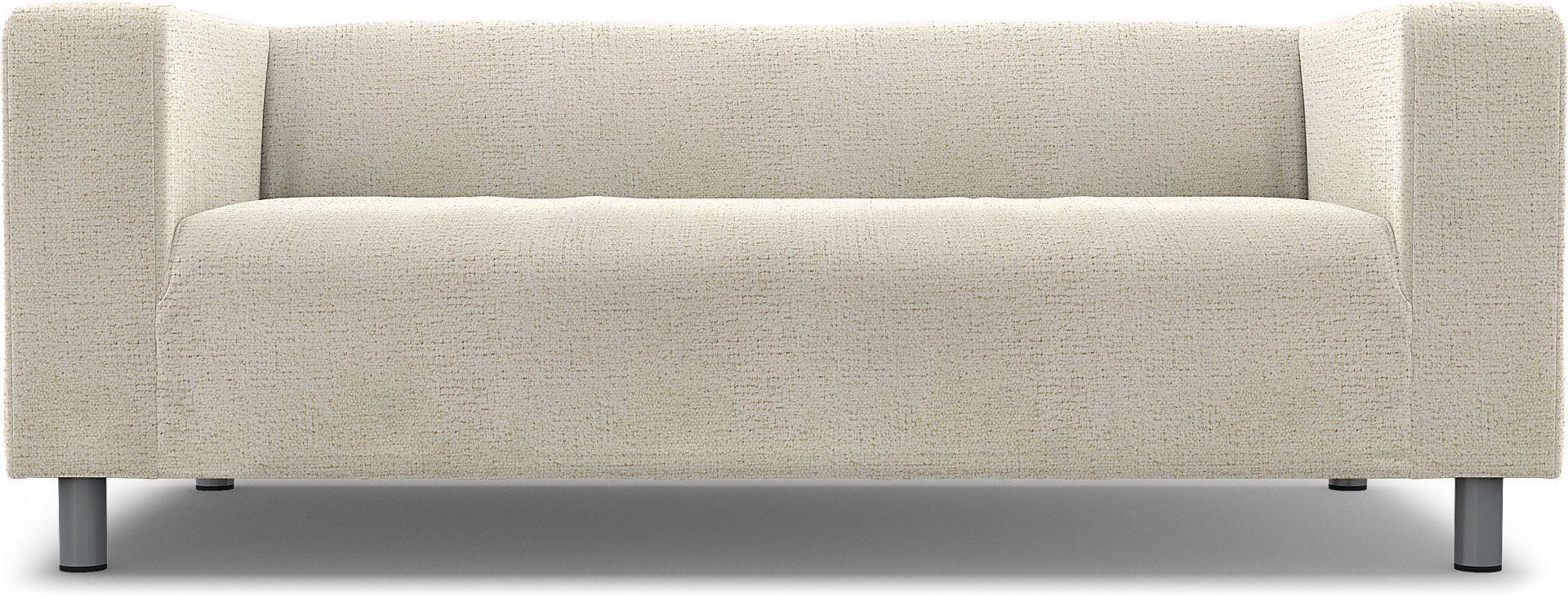 IKEA - Klippan 2 Seater Sofa Cover, Ecru, Bouclé & Texture - Bemz