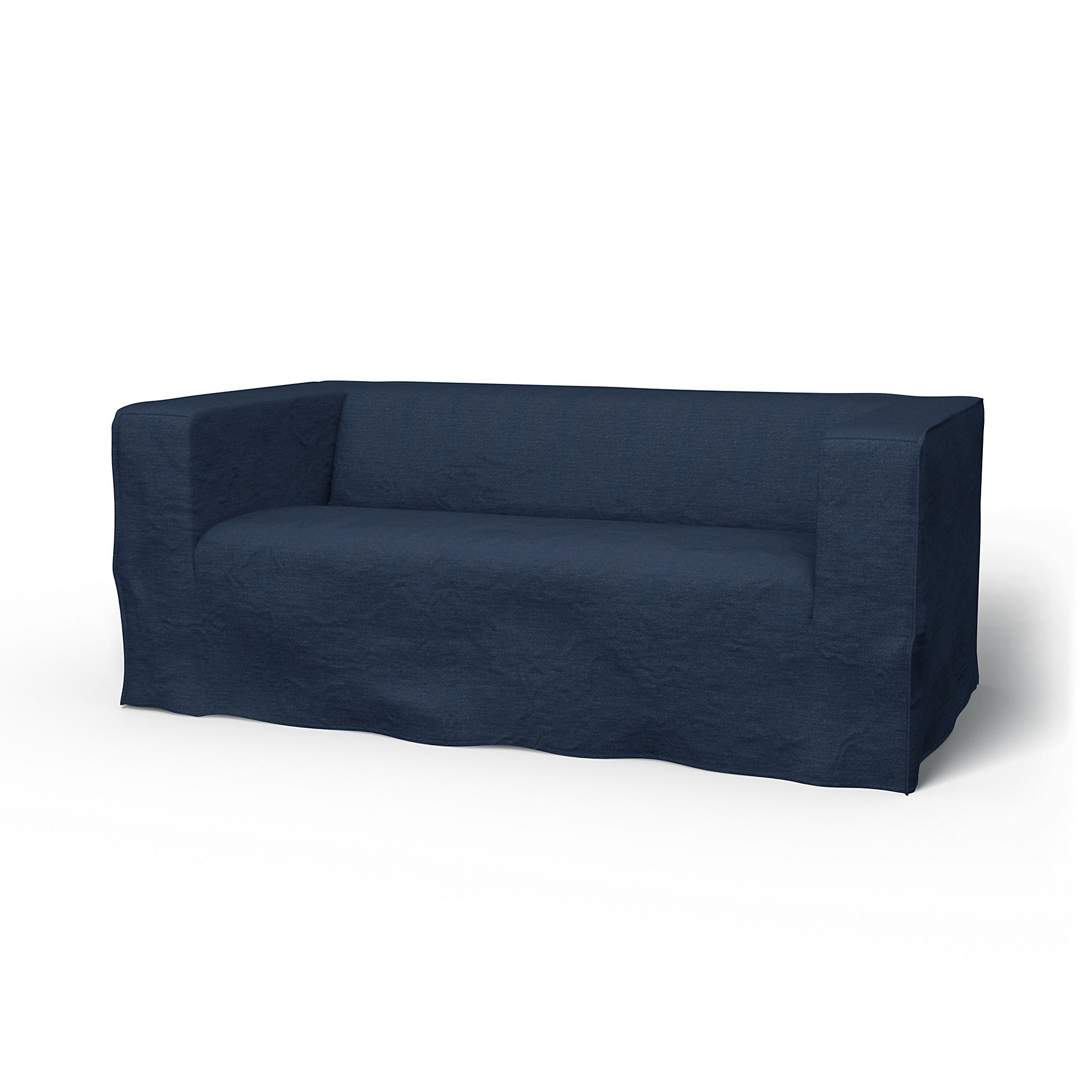 IKEA - Överdrag till Klippan 2-sitssoffa, Navy Blue, Linne - Bemz