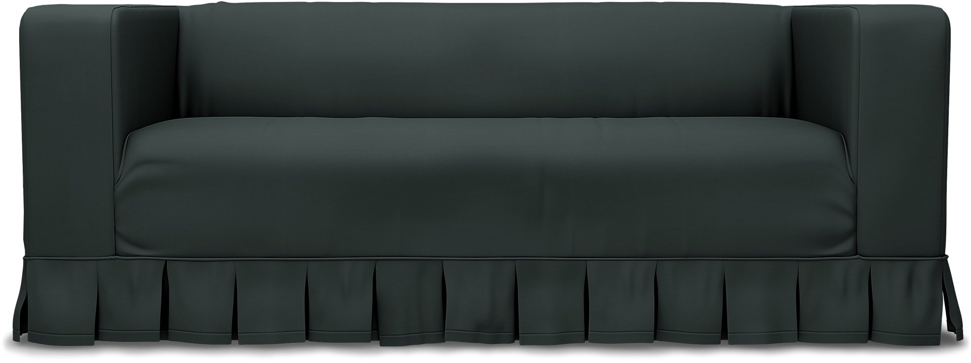 IKEA - Klippan 2 Seater Sofa Cover, Graphite Grey, Cotton - Bemz