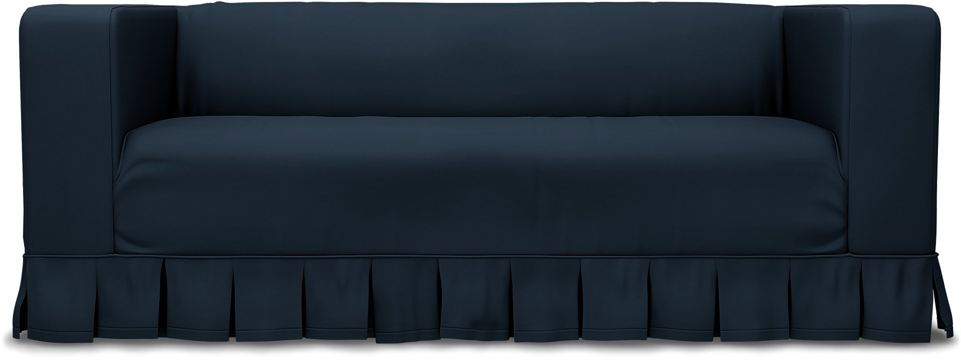 IKEA - Klippan 2 Seater Sofa Cover, Navy Blue, Cotton - Bemz