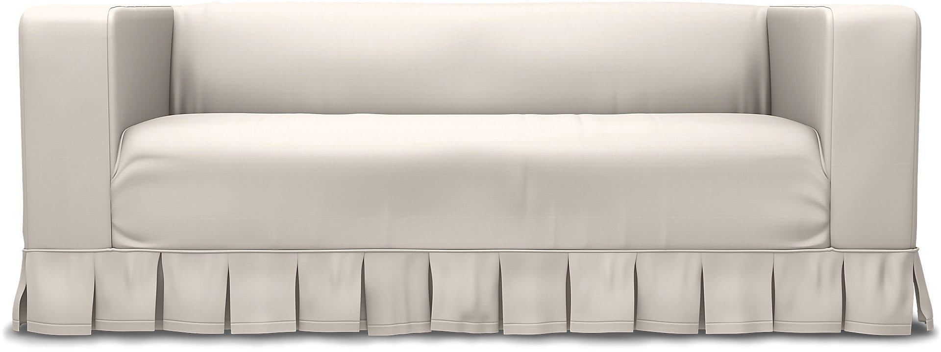 IKEA - Klippan 2 Seater Sofa Cover, Soft White, Cotton - Bemz