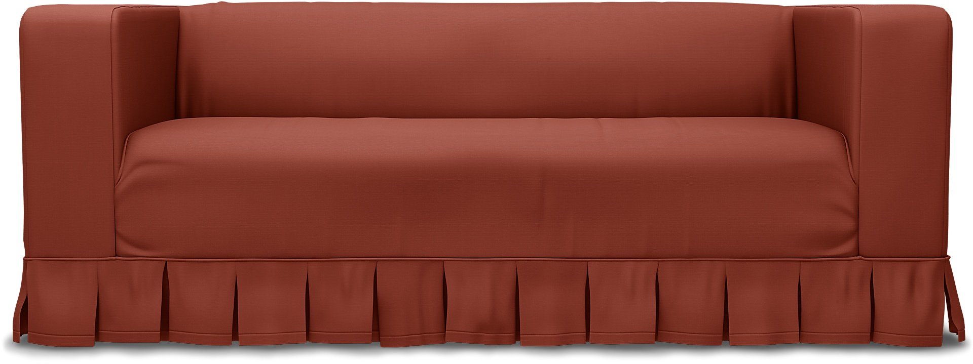 IKEA - Klippan 2 Seater Sofa Cover, Burnt Orange, Cotton - Bemz