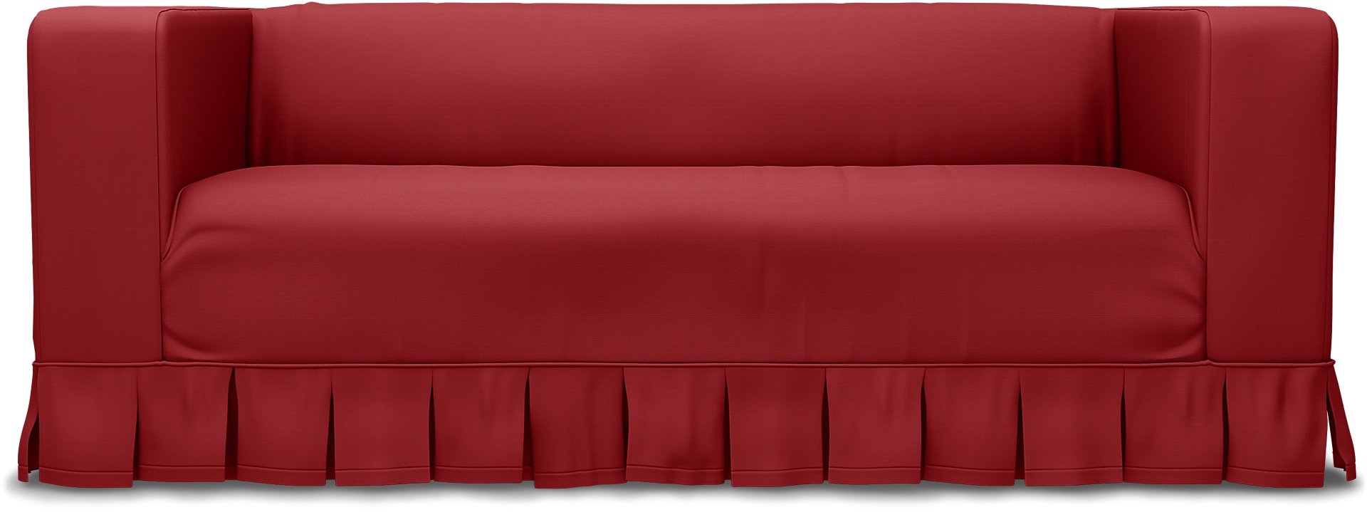 IKEA - Klippan 2 Seater Sofa Cover, Scarlet Red, Cotton - Bemz