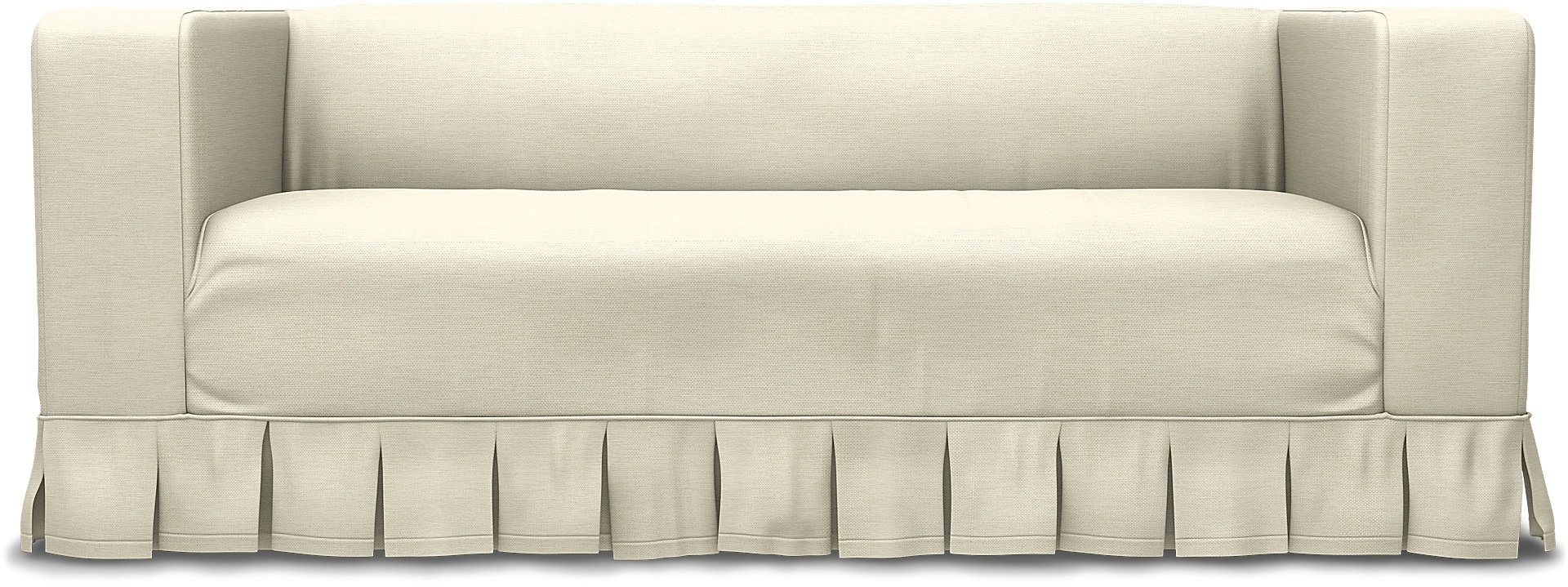 IKEA - Klippan 2 Seater Sofa Cover, Sand Beige, Cotton - Bemz