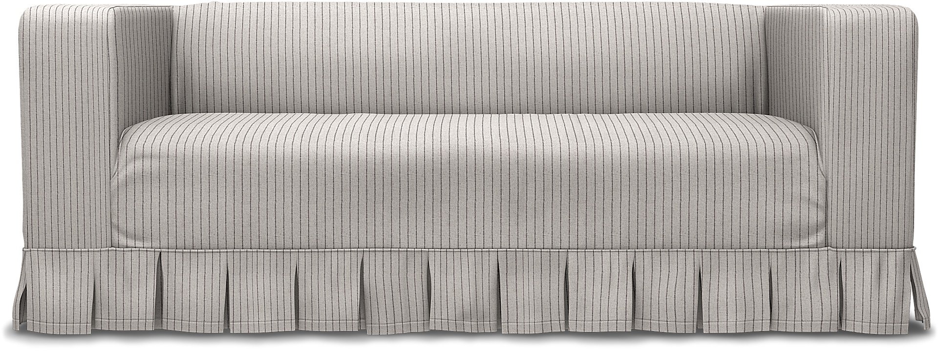 IKEA - Klippan 2 Seater Sofa Cover, Silver Grey, Cotton - Bemz