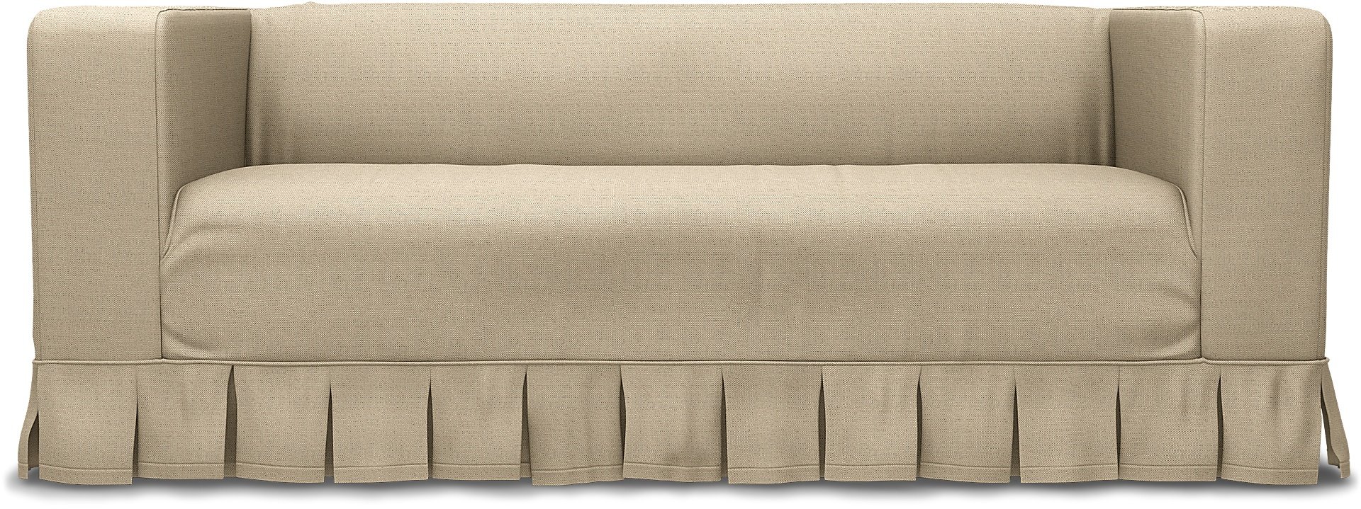 IKEA - Klippan 2 Seater Sofa Cover, Unbleached, Linen - Bemz