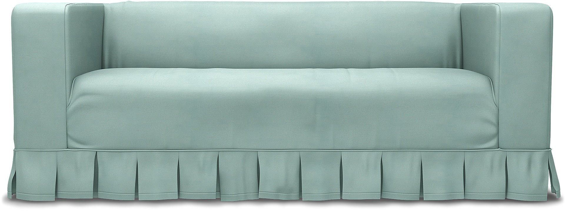IKEA - Klippan 2 Seater Sofa Cover, Mineral Blue, Linen - Bemz