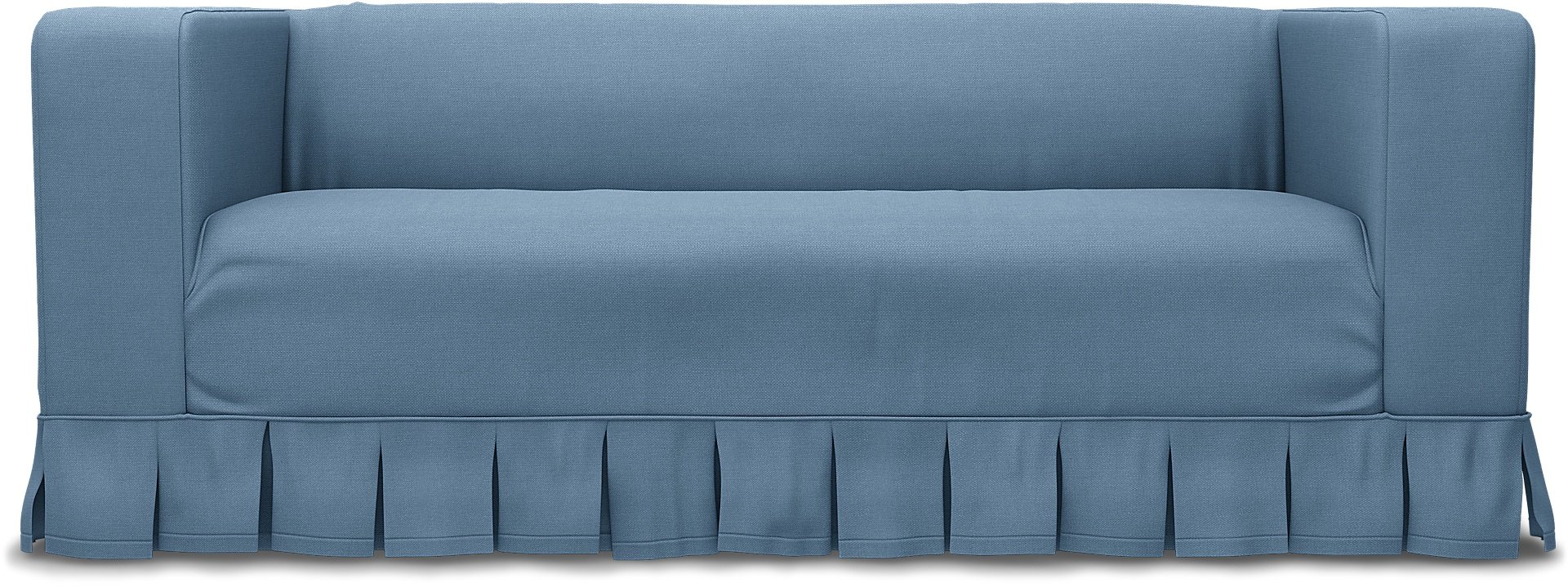 IKEA - Klippan 2 Seater Sofa Cover, Vintage Blue, Linen - Bemz
