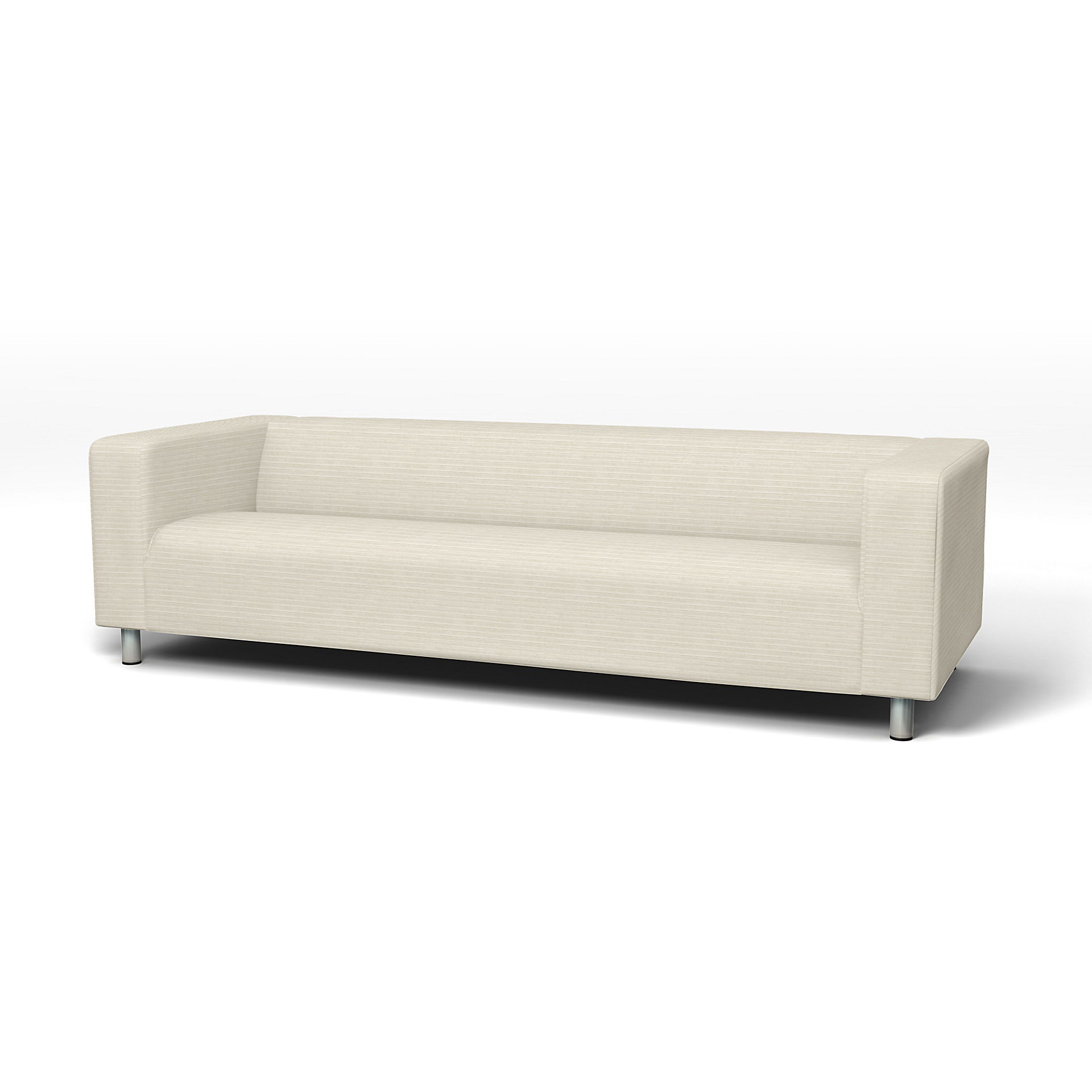 IKEA - Klippan 4 Seater Sofa Cover, Tofu, Corduroy - Bemz