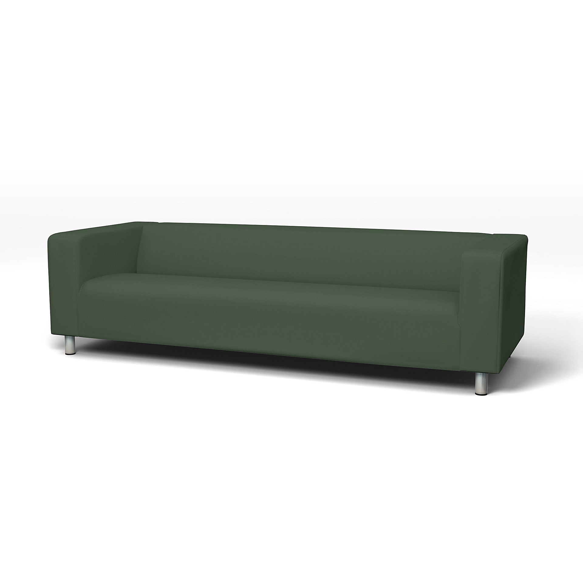 IKEA - Klippan 4 Seater Sofa Cover, Thyme, Cotton - Bemz