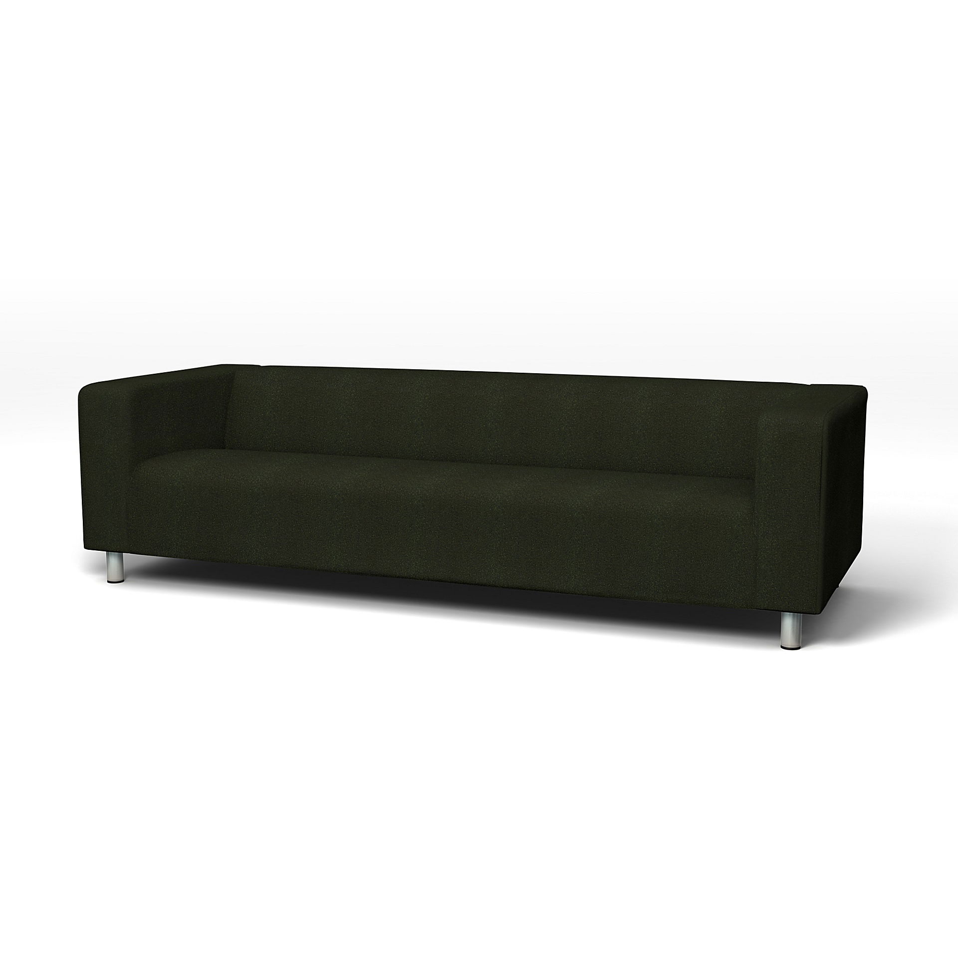 IKEA - Klippan 4 Seater Sofa Cover, Dark Moss Green, BEMZ NATURE'S PALETTE COLLECTION - Bemz
