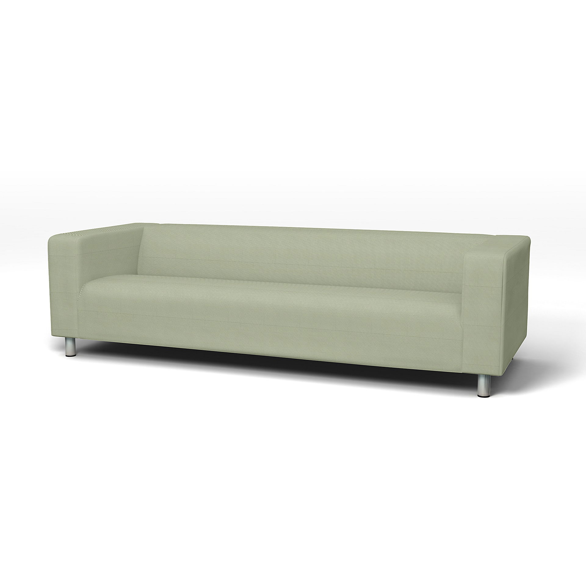 IKEA - Klippan 4 Seater Sofa Cover, Seagrass, Corduroy - Bemz