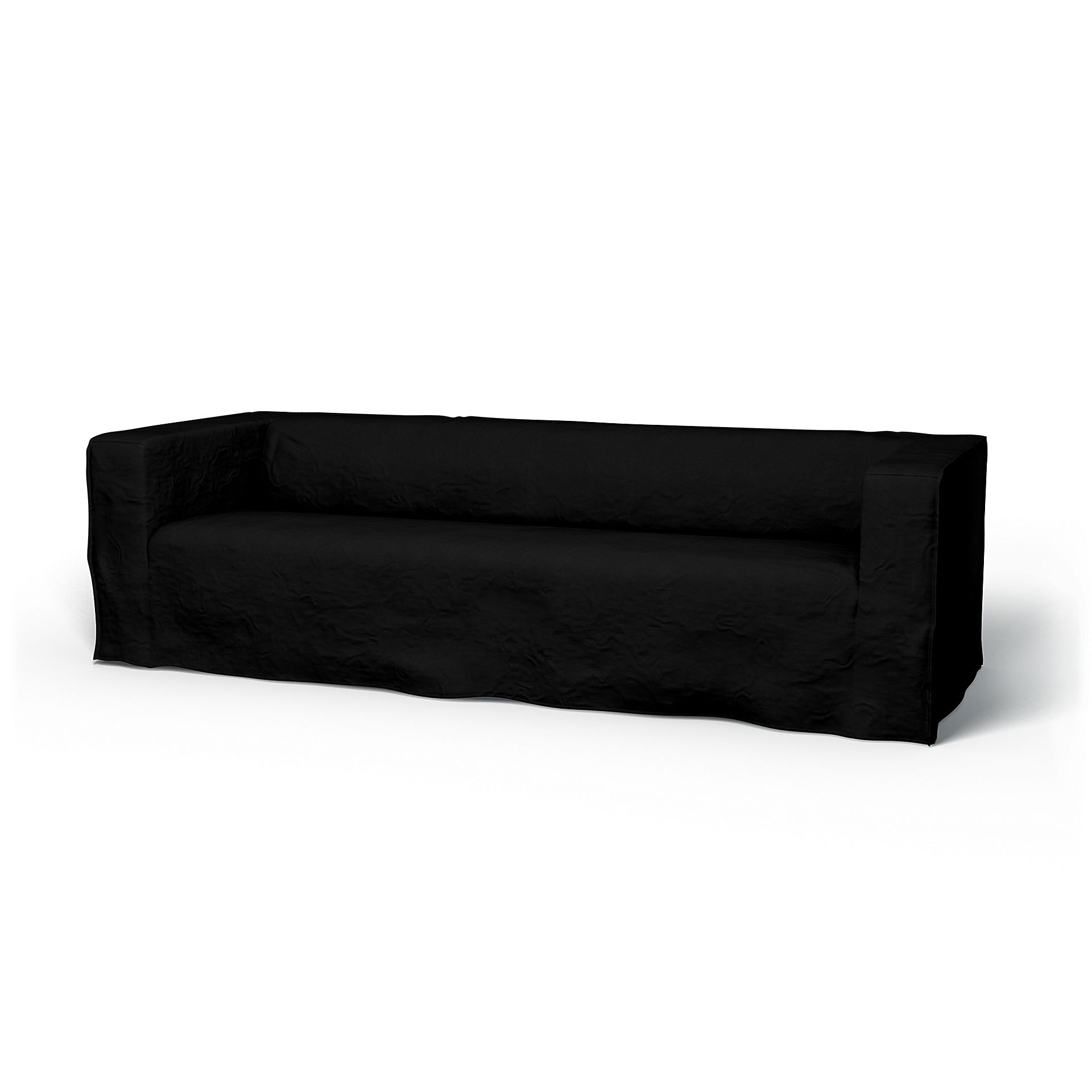 IKEA - Överdrag till Klippan 4-sitssoffa, Black, Sammet - Bemz