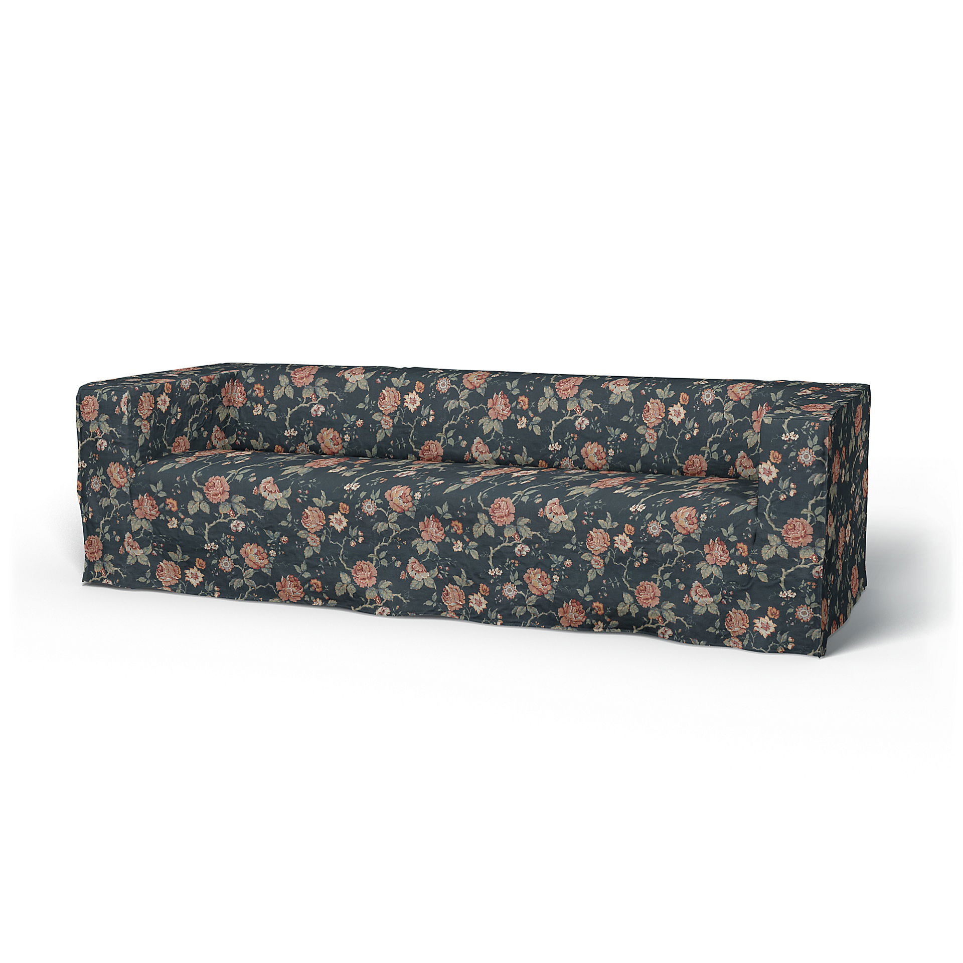 IKEA - Överdrag till Klippan 4-sitssoffa, Rosenträd Dark, BEMZ x BORÅSTAPETER COLLECTION - Bemz