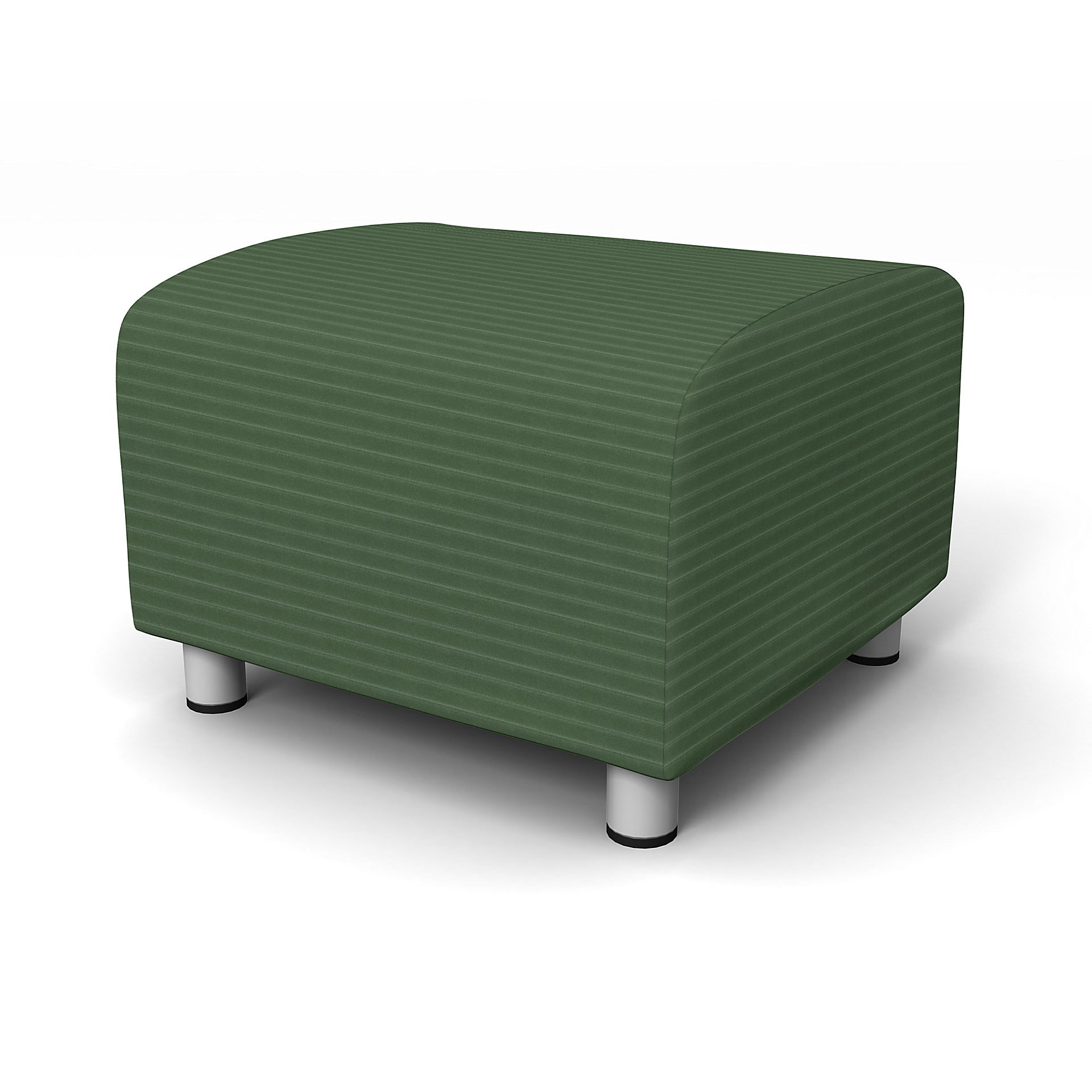 IKEA - Klippan Footstool Cover, Palm Green, Corduroy - Bemz