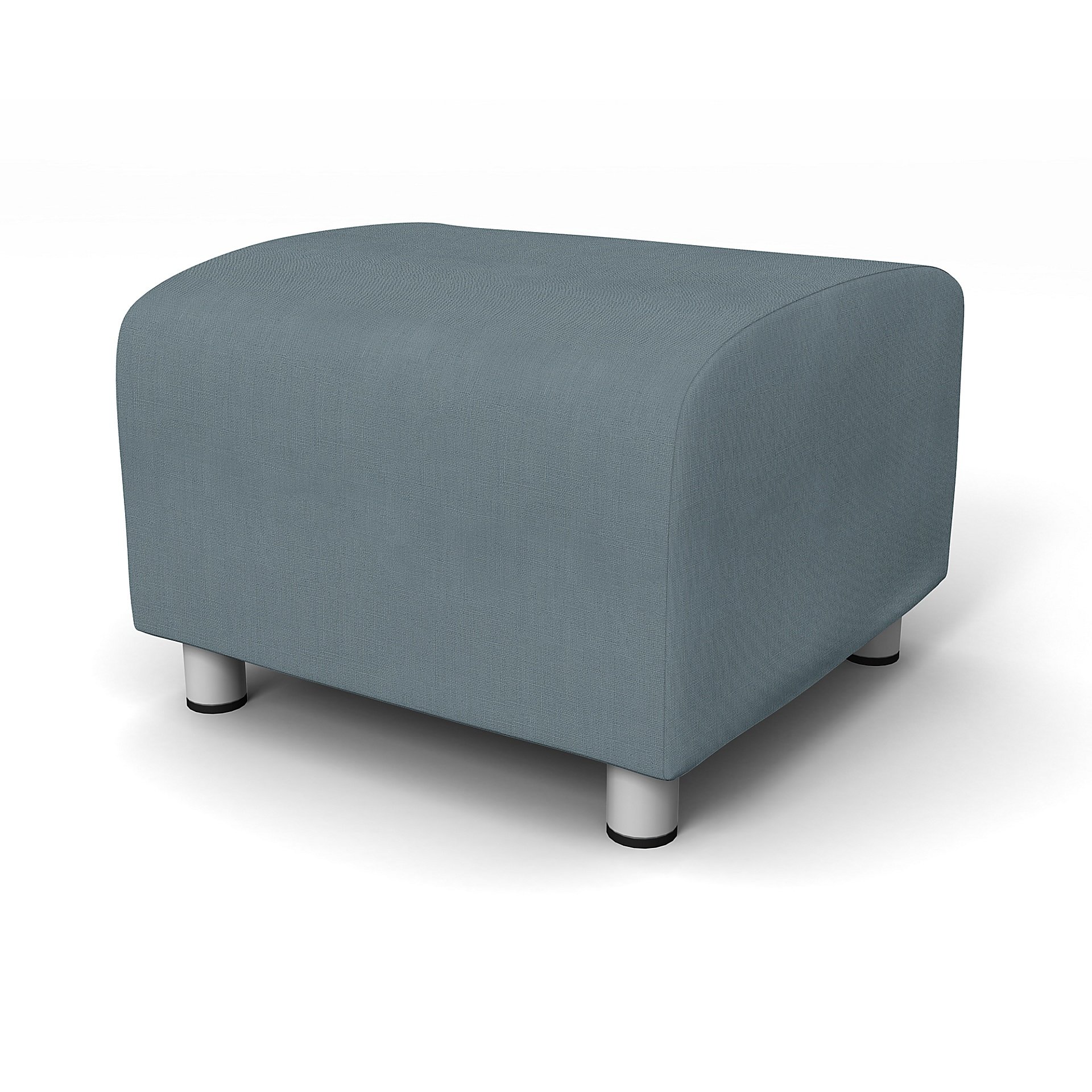 IKEA - Klippan Footstool Cover, Dusk, Linen - Bemz
