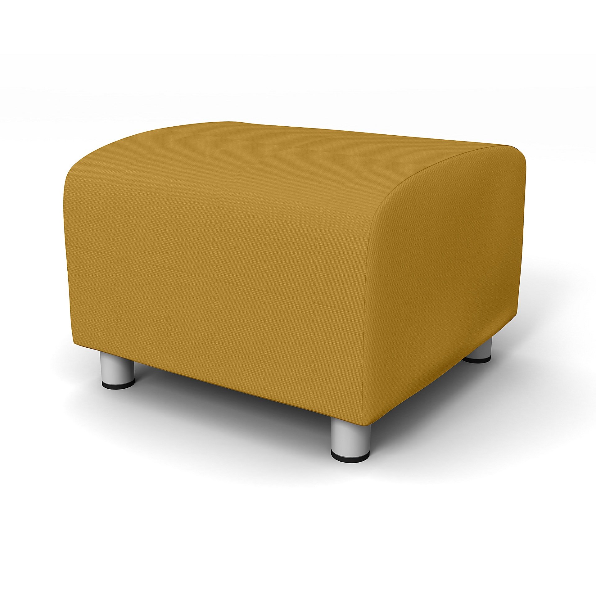 IKEA - Klippan Footstool Cover, Honey Mustard, Cotton - Bemz