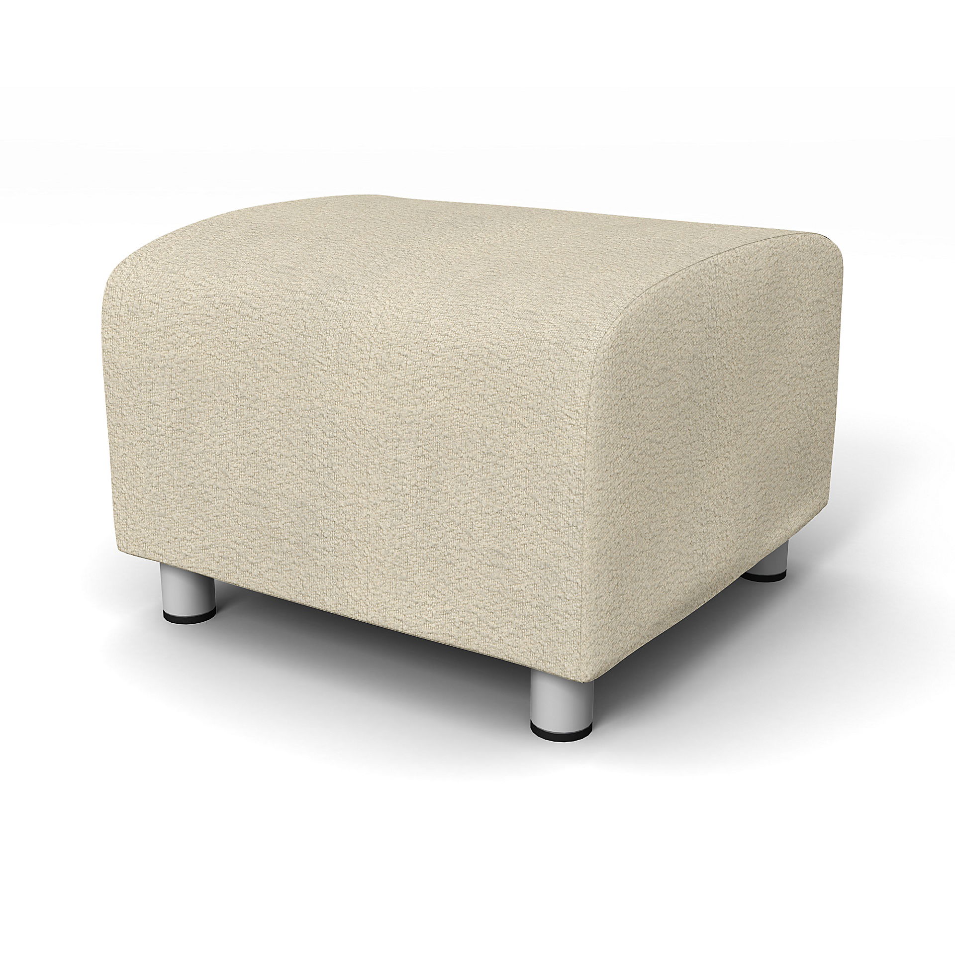 IKEA - Klippan Footstool Cover, Natural White, BEMZ NATURE'S PALETTE COLLECTION - Bemz