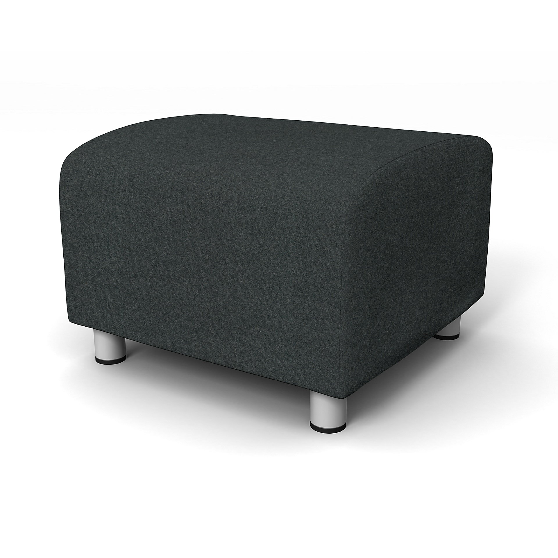 IKEA - Bezug für Hocker Klippan, Stone, WOLLE - Bemz