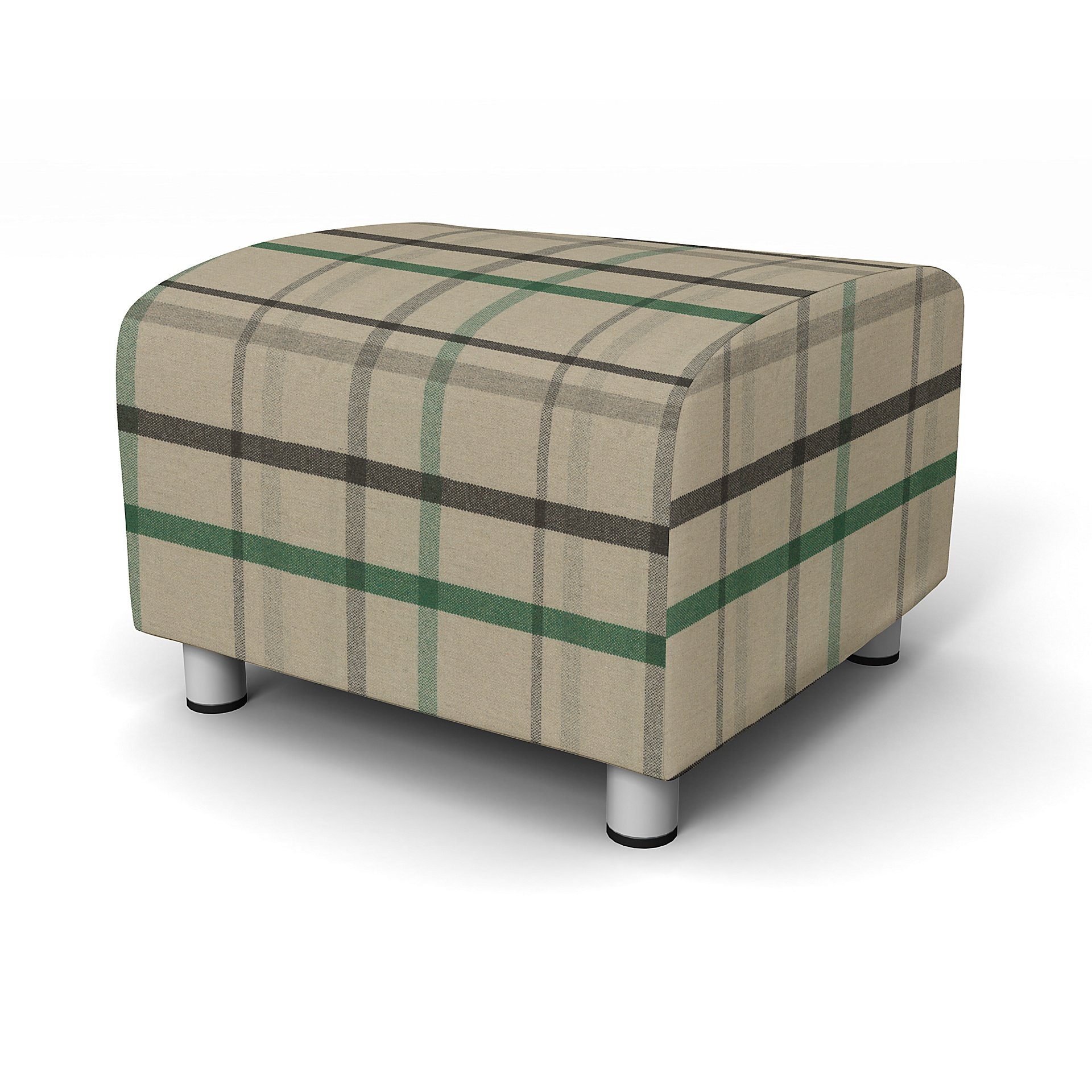 IKEA - Klippan Footstool Cover, Forest Glade, Wool - Bemz