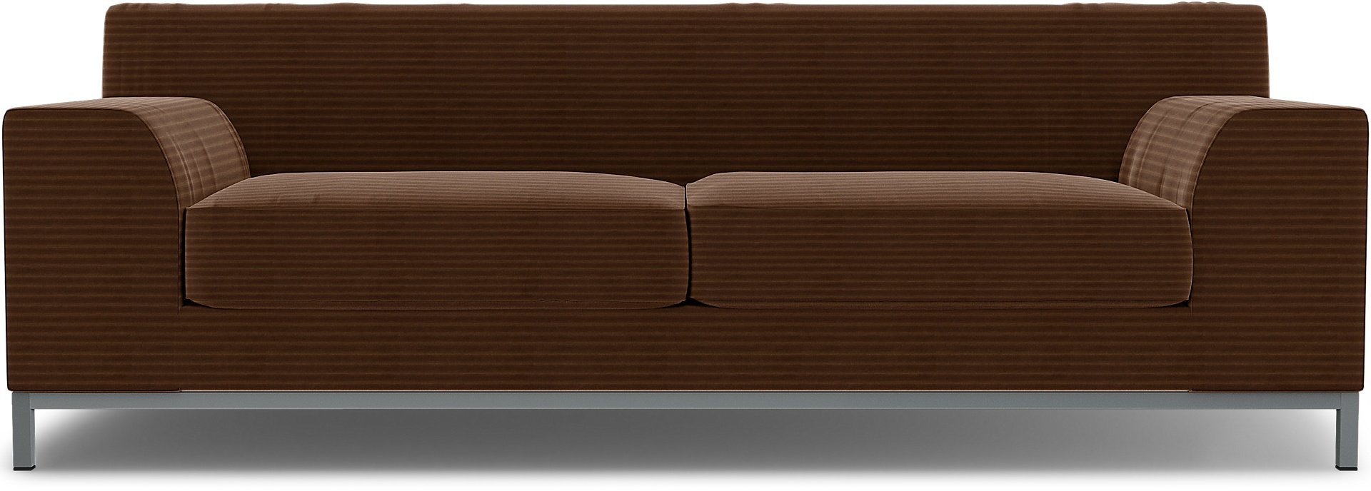 IKEA - Kramfors 3 Seater Sofa Cover, Chocolate Brown, Corduroy - Bemz
