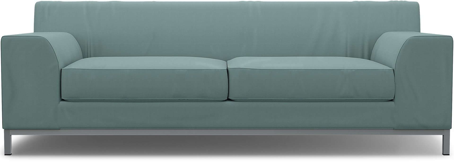 IKEA - Kramfors 3 Seater Sofa Cover, Mineral Blue, Cotton - Bemz