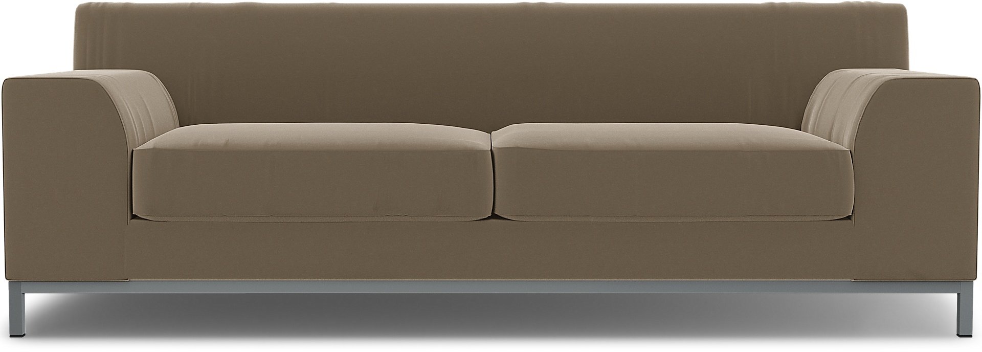 IKEA - Kramfors 3 Seater Sofa Cover, Taupe, Velvet - Bemz